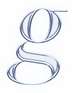 Dreamy Chrome Letter G Type Sticker